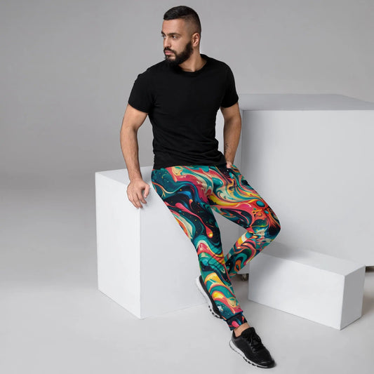 Men's Comfortable Joggers - Color Splash