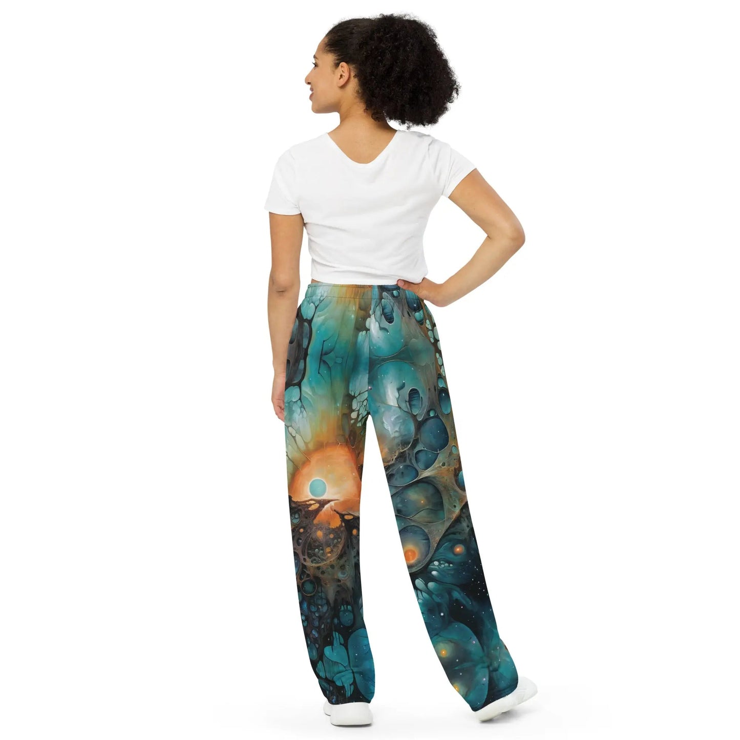 Wide-leg Pants - Chthonic Echoes - by Jelly Kvlt