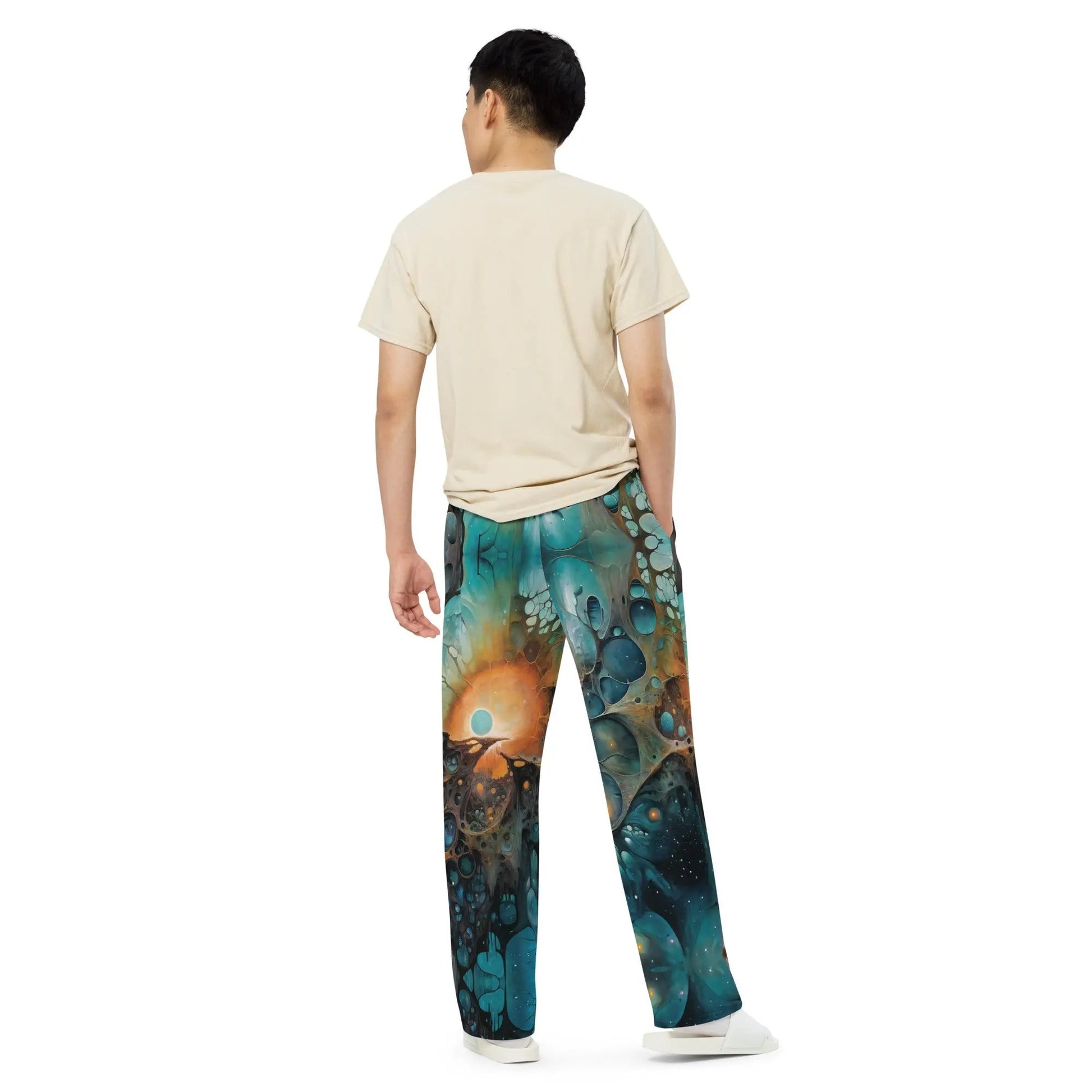 Wide-leg Pants - Chthonic Echoes - by Jelly Kvlt