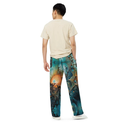 Wide-leg Pants - Chthonic Echoes - by Jelly Kvlt