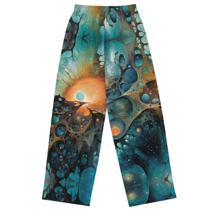 Wide-leg Pants - Chthonic Echoes - by Jelly Kvlt