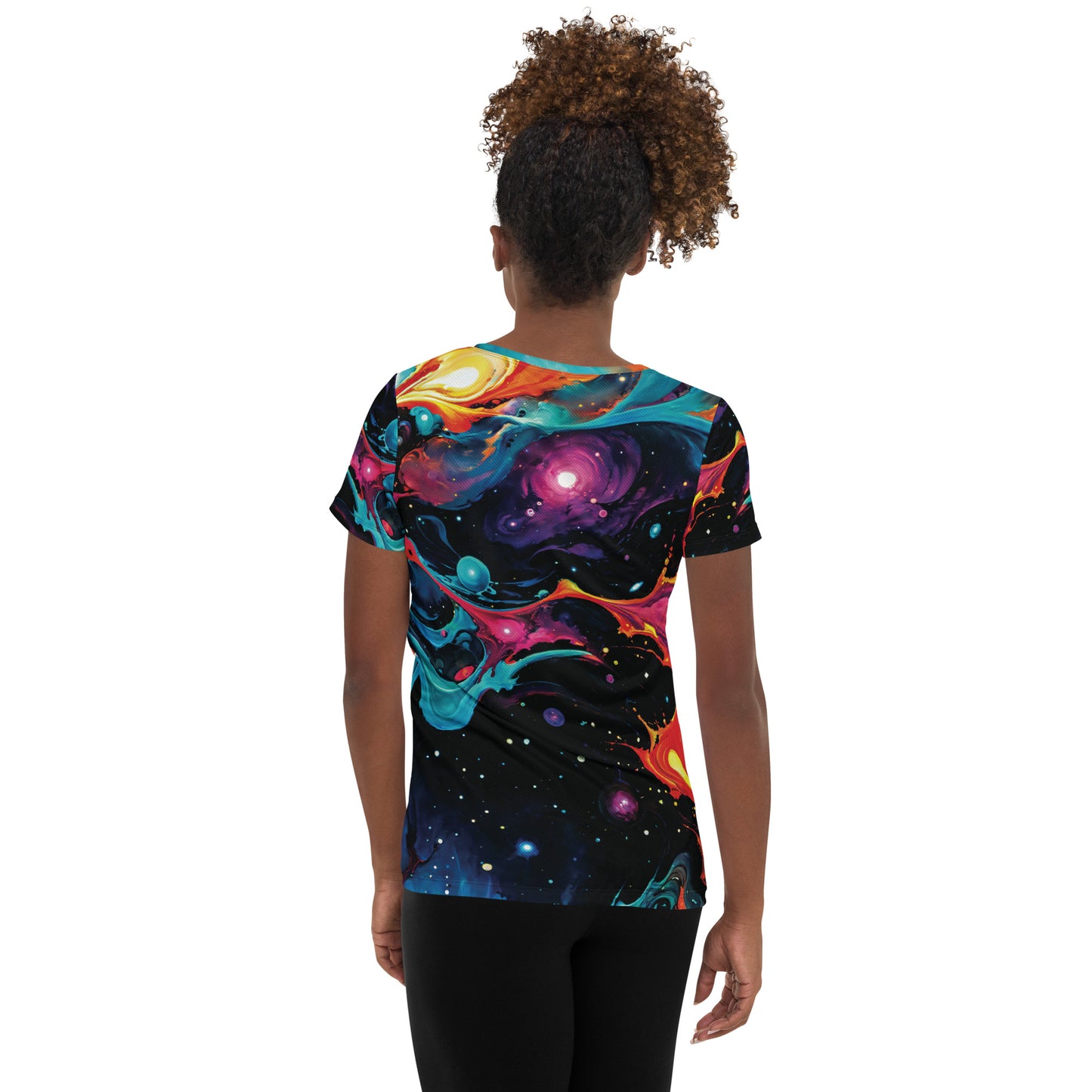 Women's Athletic T-shirt - Astral Tempest - by Jelly Kvlt