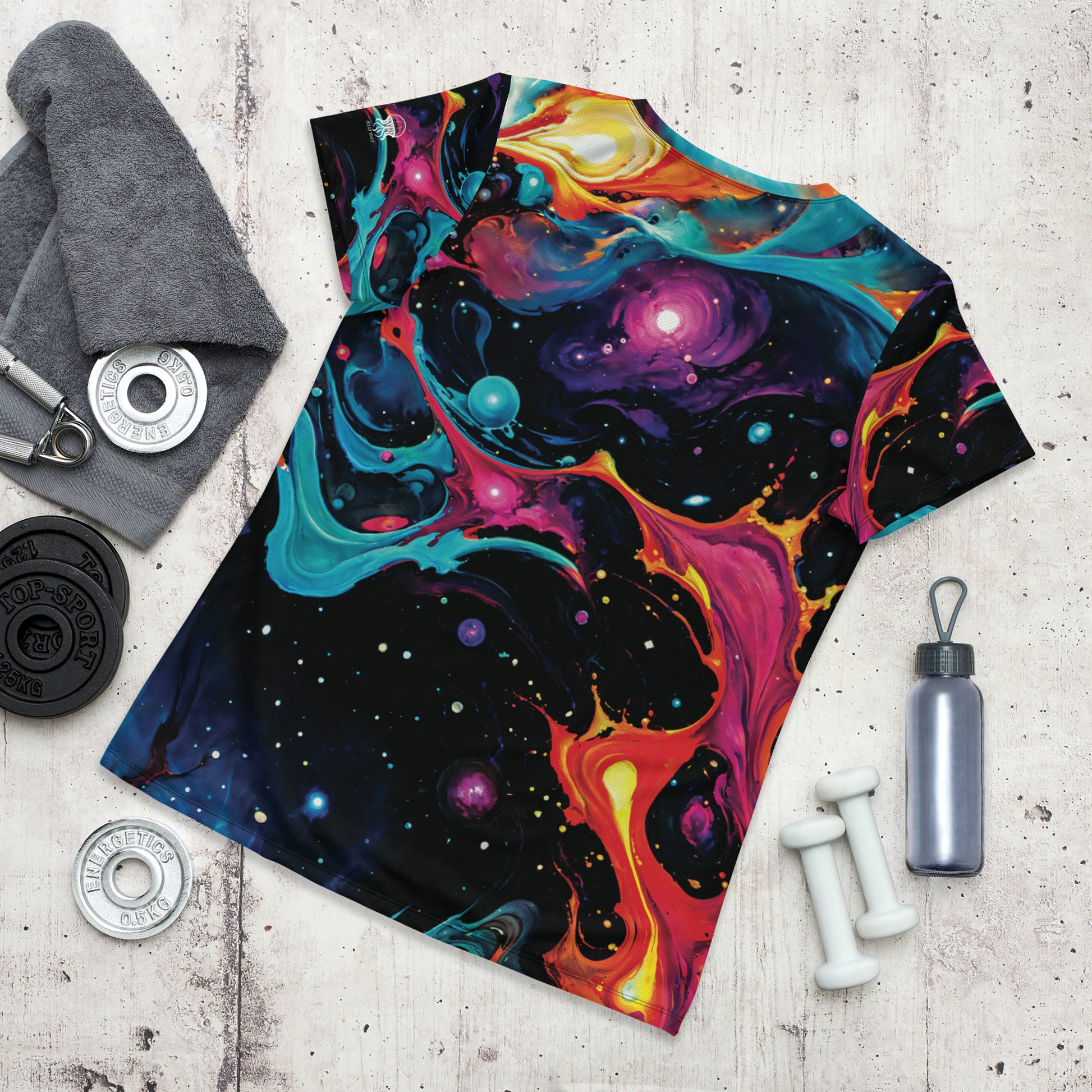 Women's Athletic T-shirt - Astral Tempest - by Jelly Kvlt