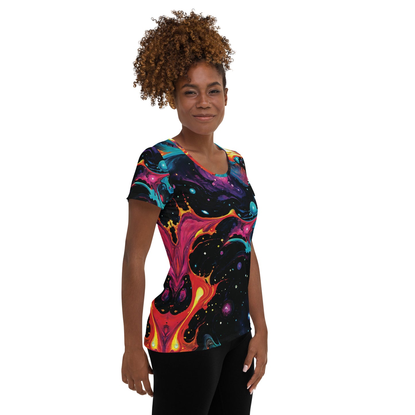 Women's Athletic T-shirt - Astral Tempest - by Jelly Kvlt