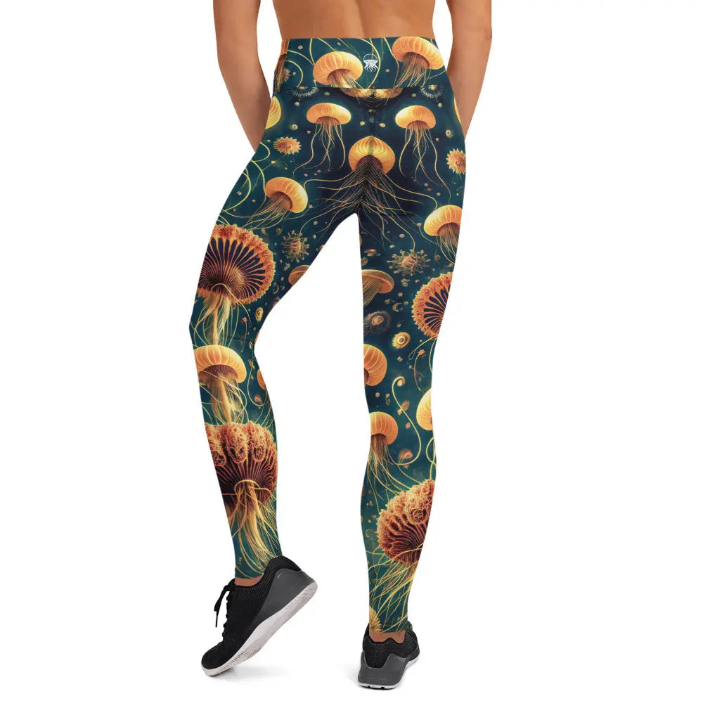 Yoga Leggings - Eldritch Ballet - by Jelly Kvlt
