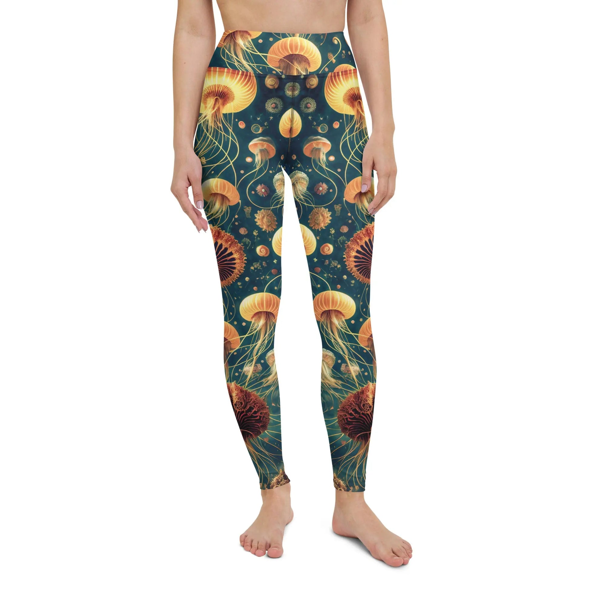 Yoga Leggings - Eldritch Ballet - by Jelly Kvlt