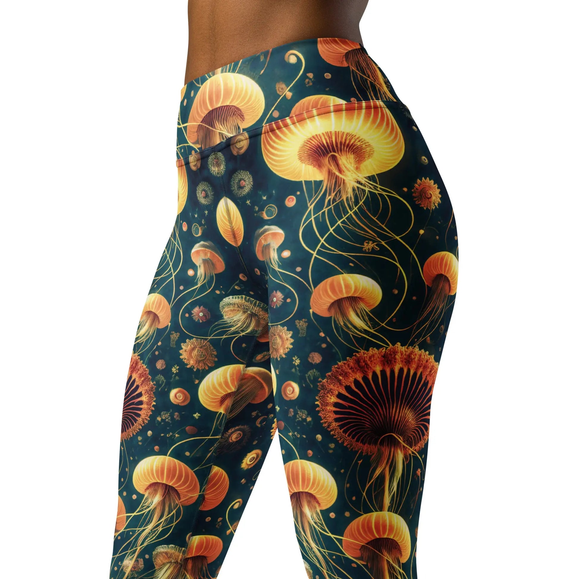 Yoga Leggings - Eldritch Ballet - by Jelly Kvlt