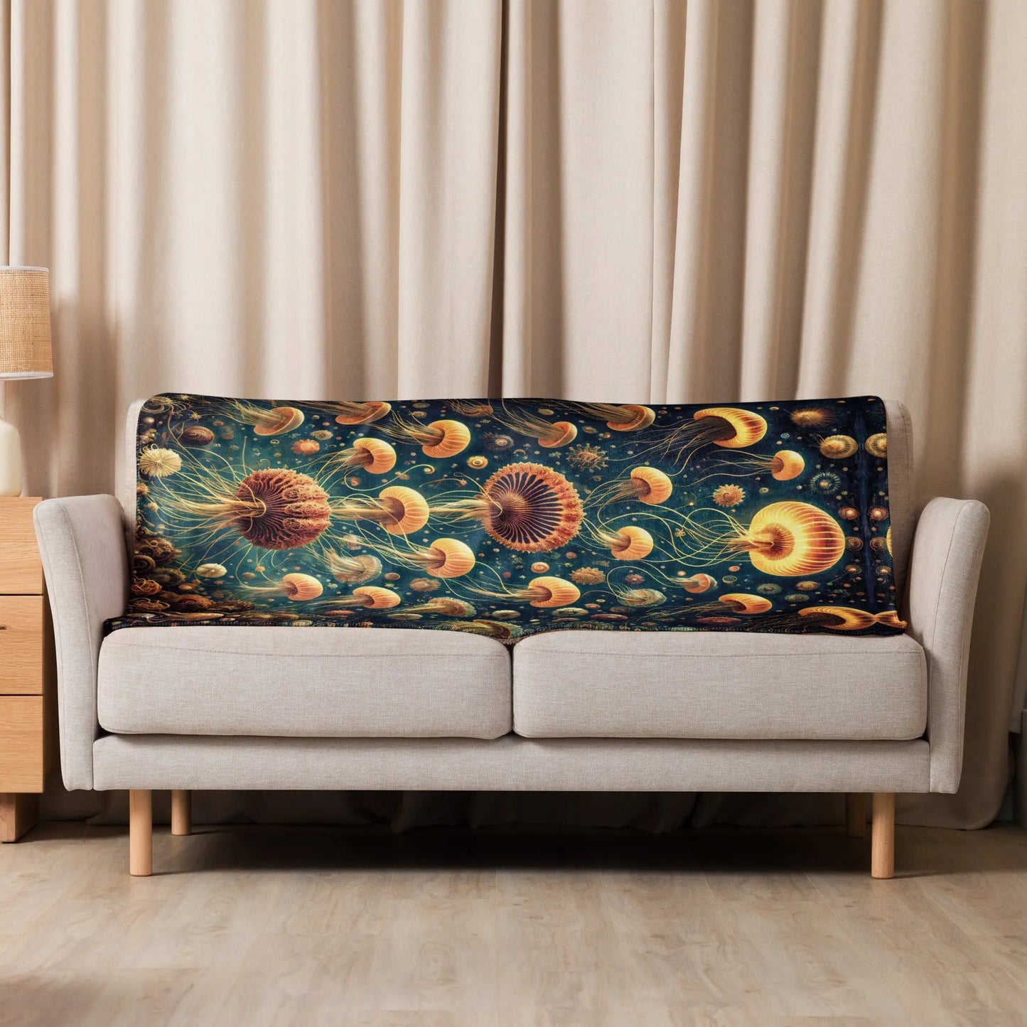 Eldritch Ballet Warm Sherpa Blanket - by Jelly Kvlt