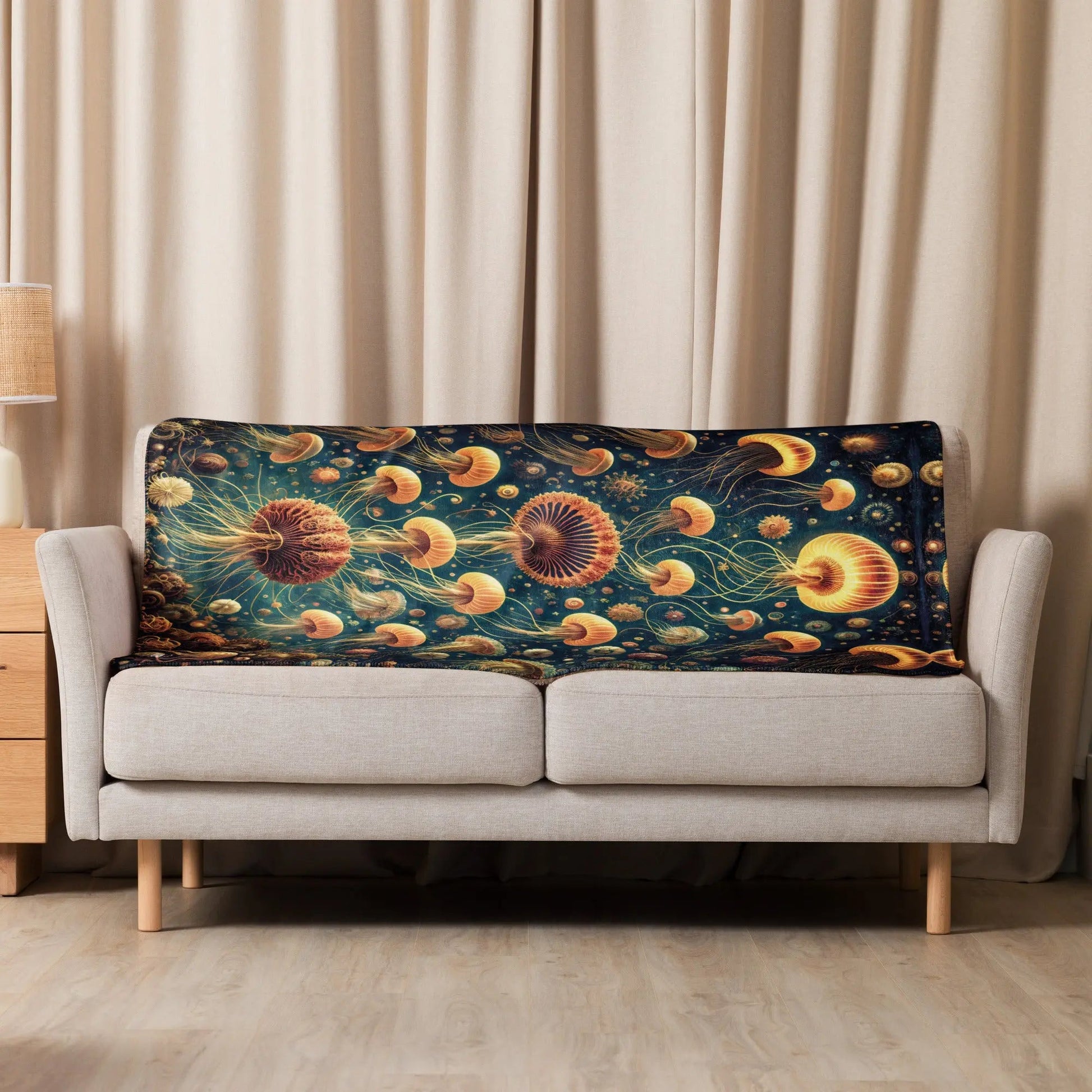 Eldritch Ballet Warm Sherpa Blanket - by Jelly Kvlt