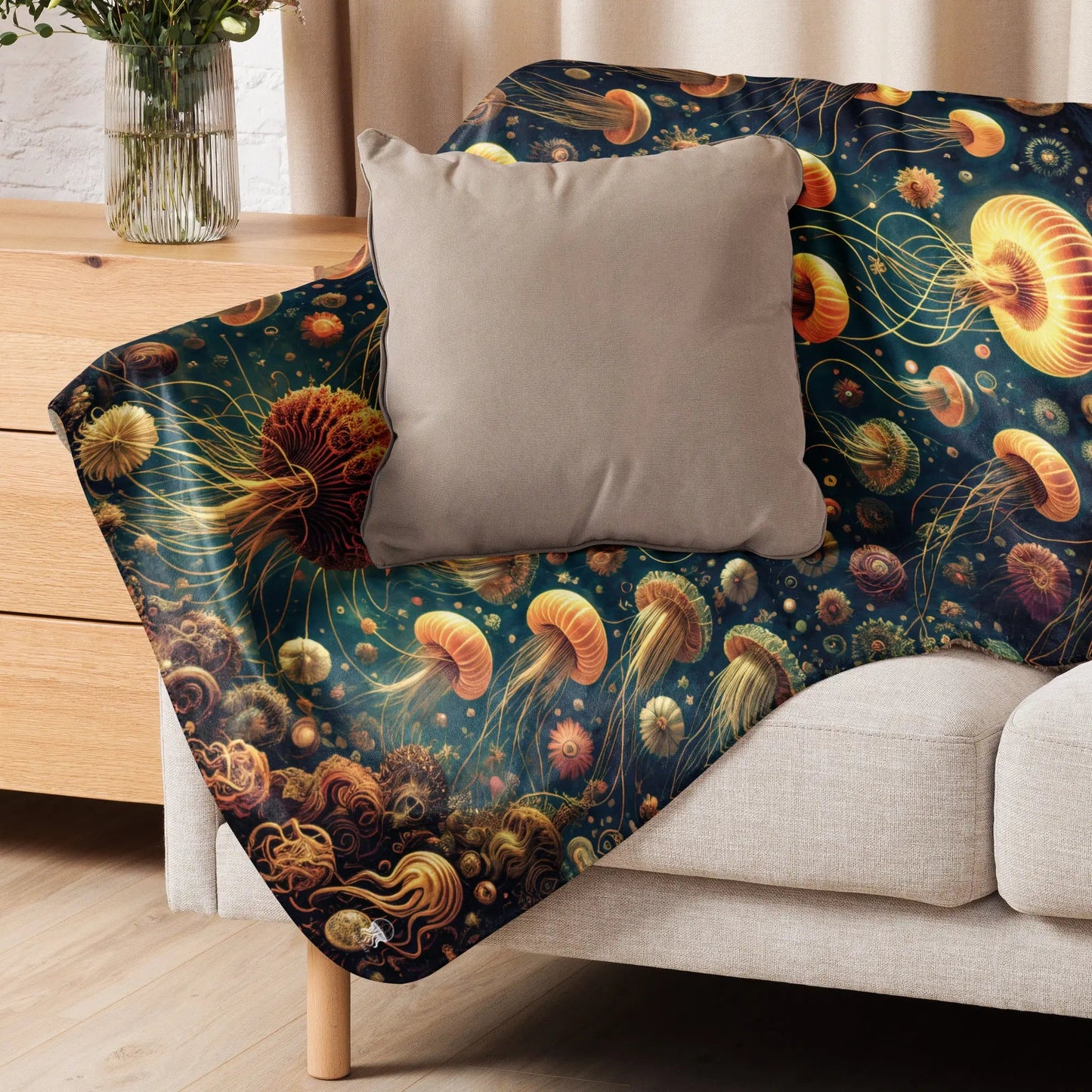 Eldritch Ballet Warm Sherpa Blanket - by Jelly Kvlt