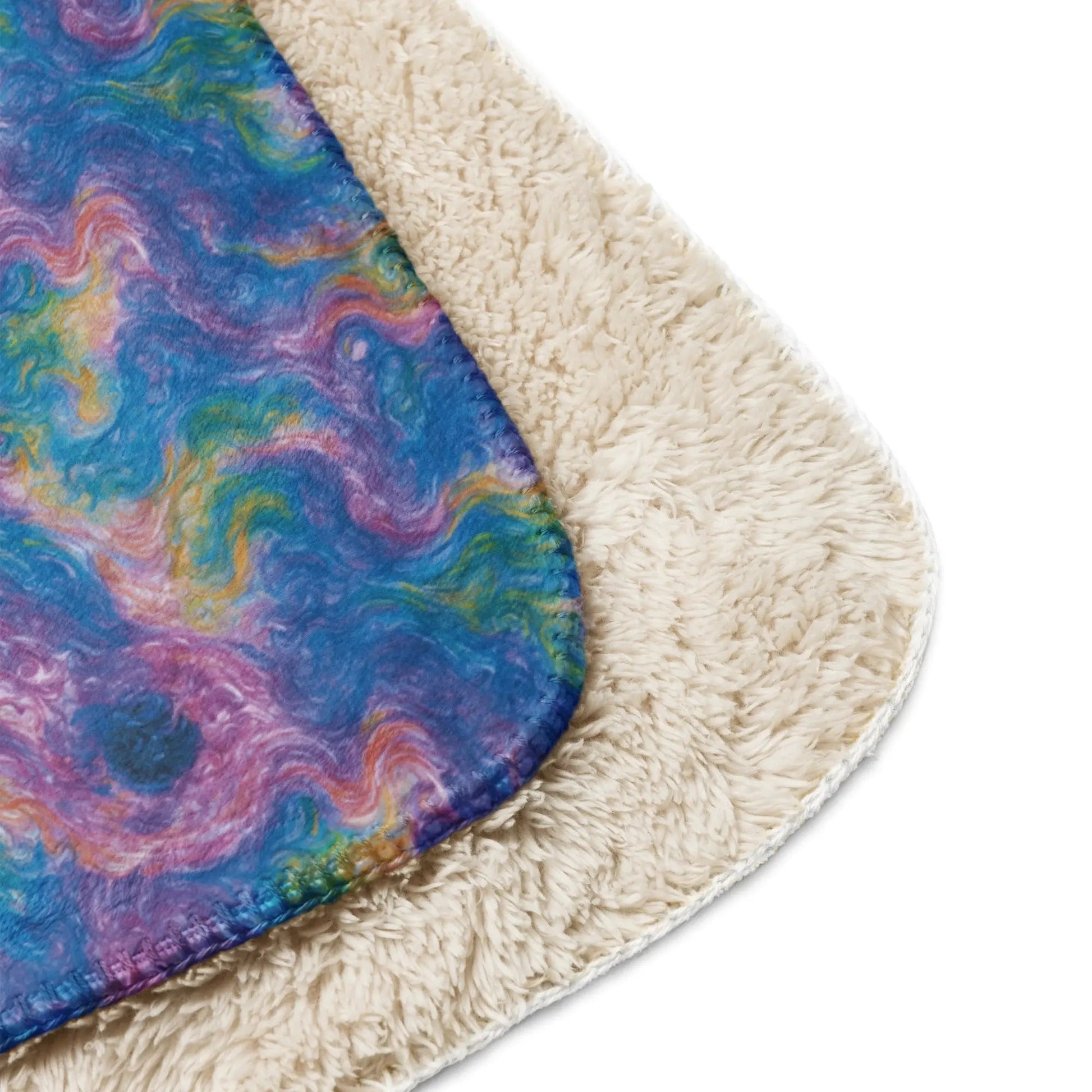 Quantum Drift Warm Sherpa Blanket - by Jelly Kvlt