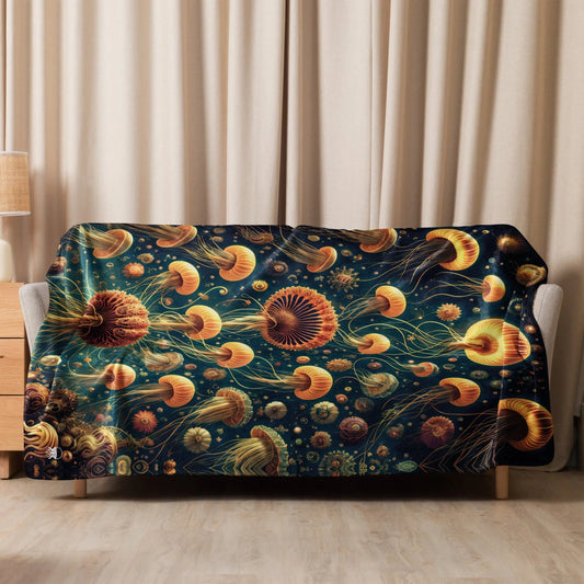 Eldritch Ballet Warm Sherpa Blanket - by Jelly Kvlt