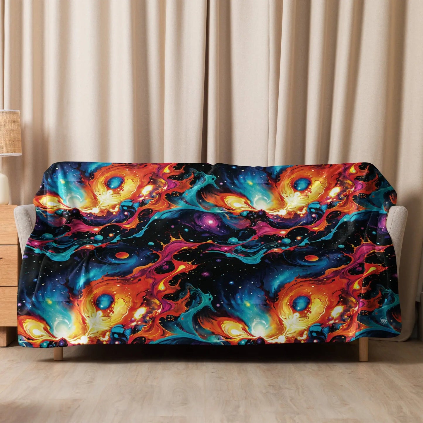 Astral Tempest Warm Sherpa Blanket - by Jelly Kvlt