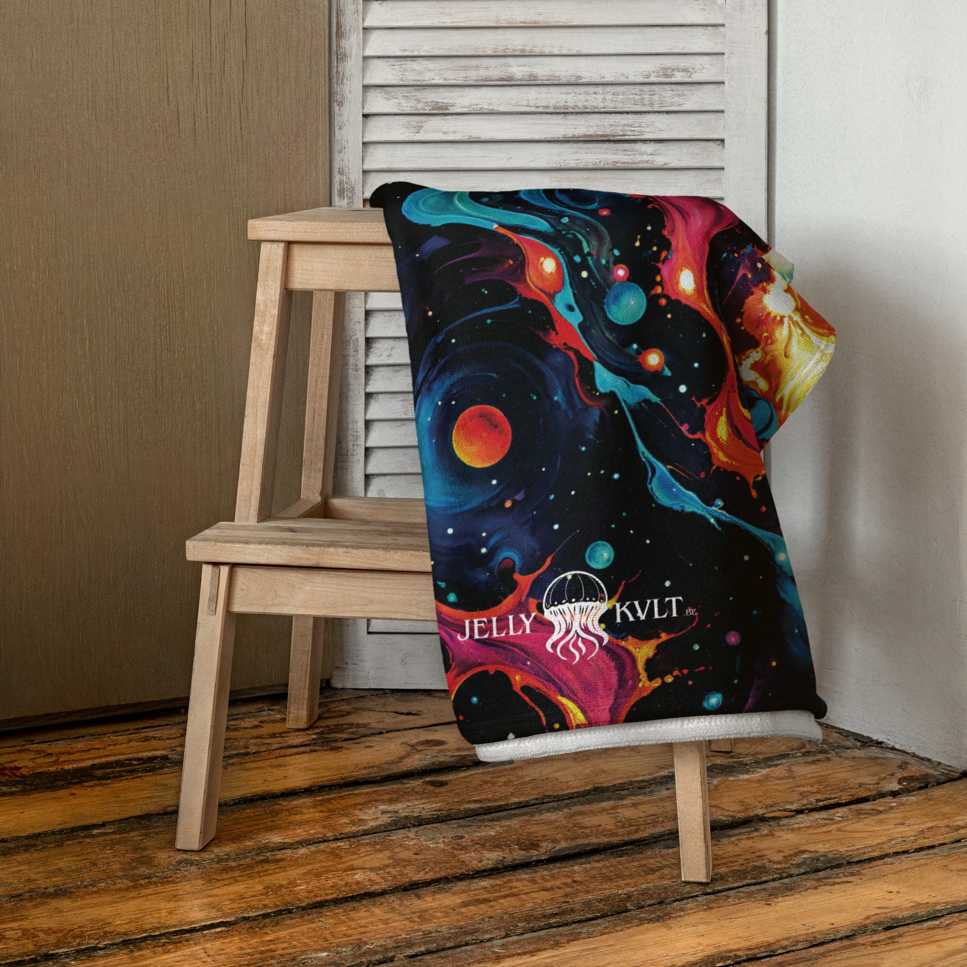 Beach Towel - Astral Tempest - by Jelly Kvlt