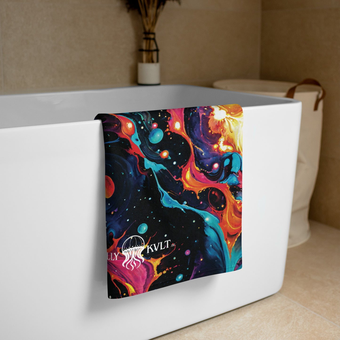 Beach Towel - Astral Tempest - by Jelly Kvlt