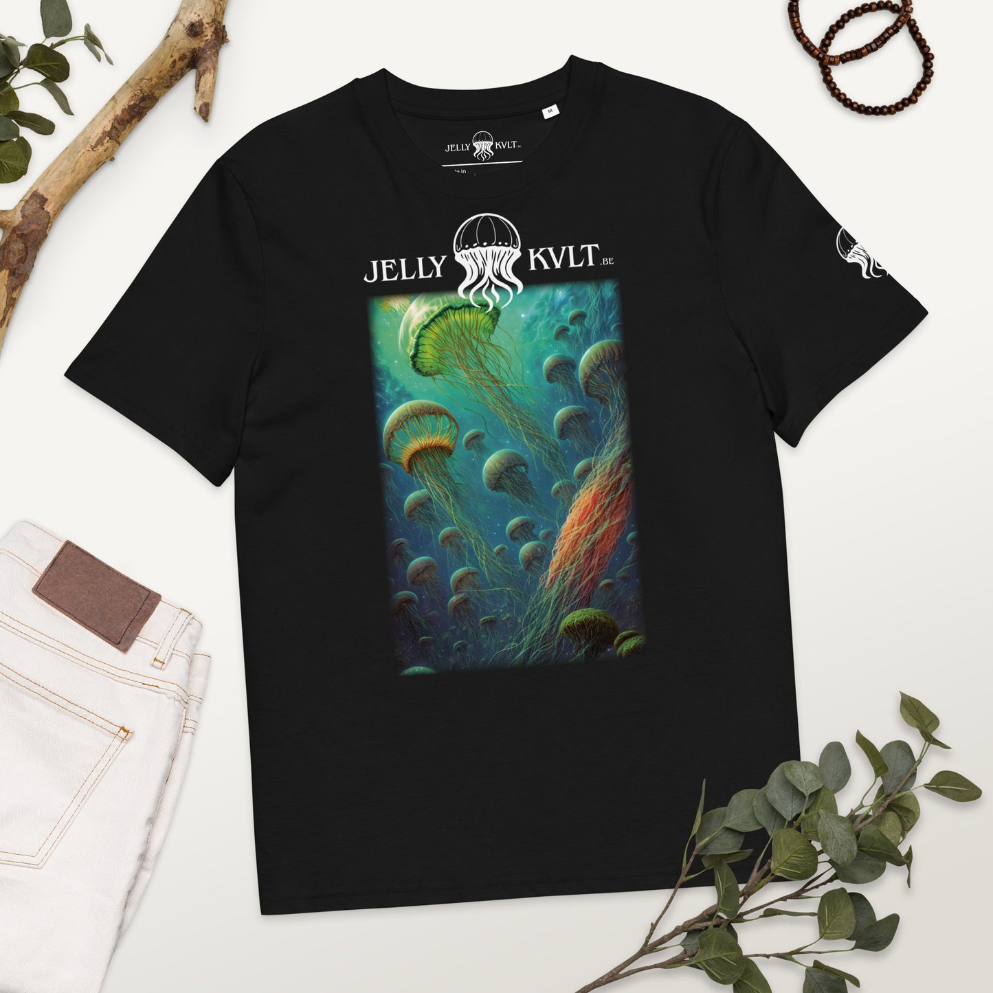 Unisex Organic Cotton T-shirt - Stellar Drifters - by Jelly Kvlt