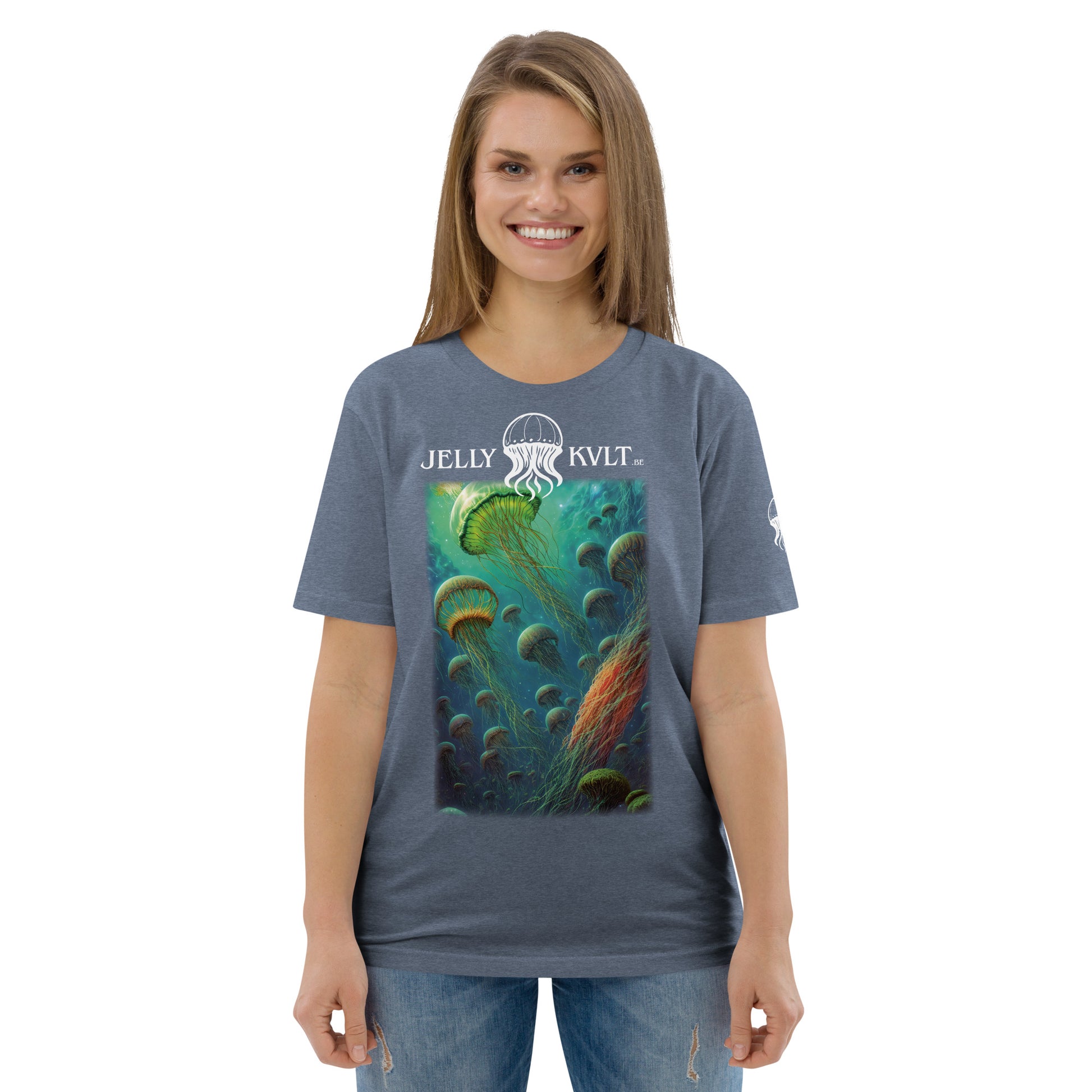 Unisex Organic Cotton T-shirt - Stellar Drifters - by Jelly Kvlt