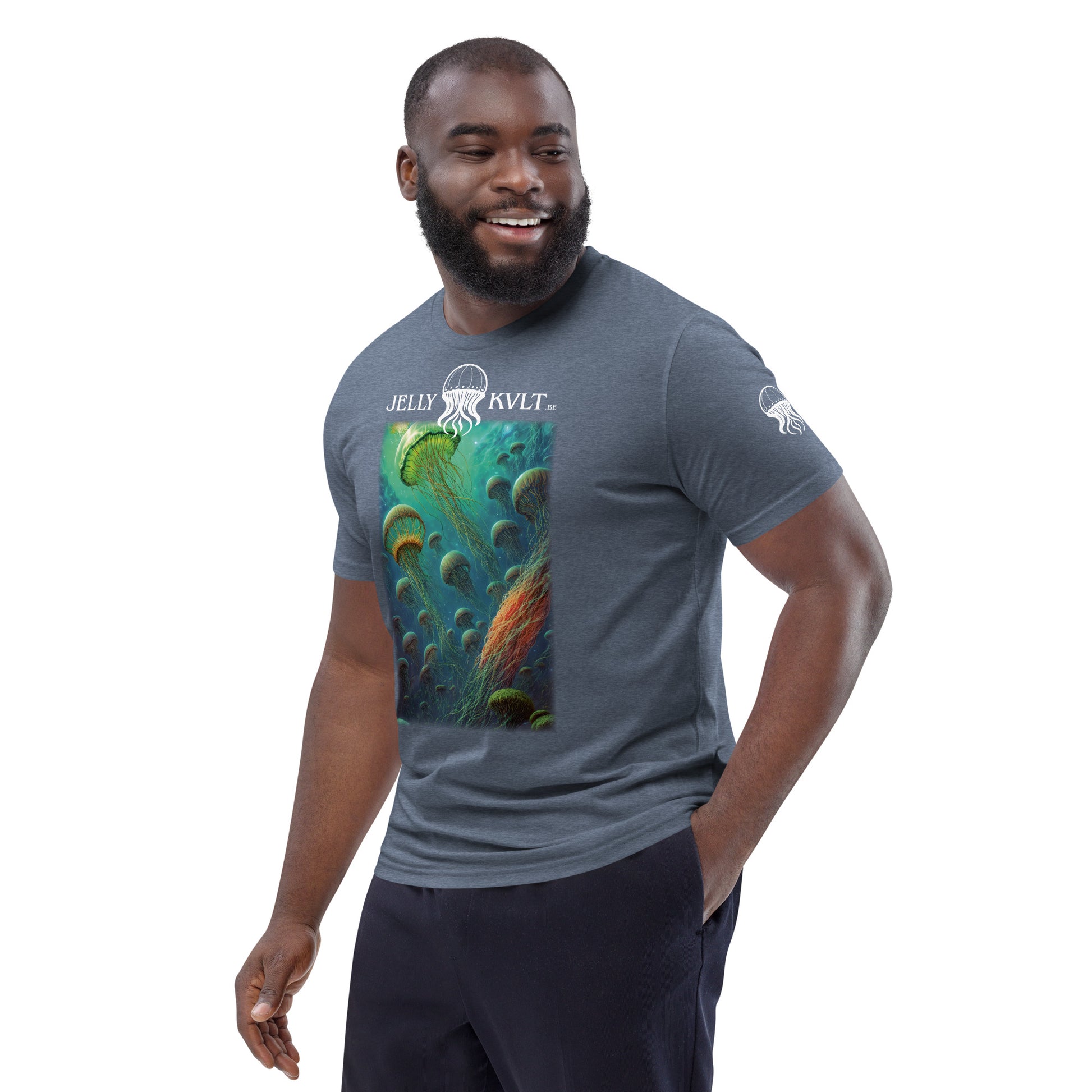 Unisex Organic Cotton T-shirt - Stellar Drifters - by Jelly Kvlt